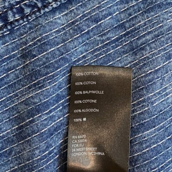 Free People Ari Denim Jumpsuit S Coverall Boiler Suit 90s Utility Loose Fit Blue - Picture 11 of 11